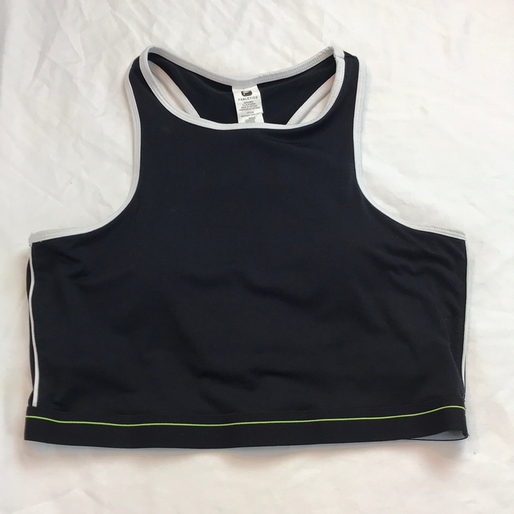 2/$12 Fabletics | Crop workout top w/built in bra